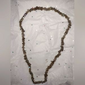 Labradorite necklace natural cut beads screw closure crystal healing gem wicca